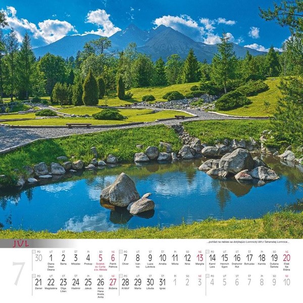 Obrázky: TATRY, nástenný kalendár 330x330 mm, Obrázek 2