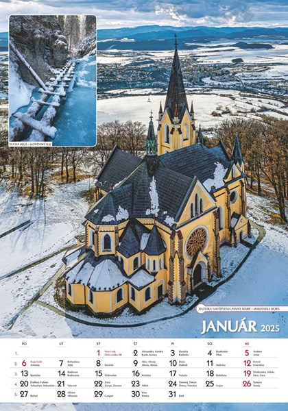Obrázky: SPOZNÁVAME SLOVENSKO, nástenný kalendár 340x485 mm, Obrázek 2