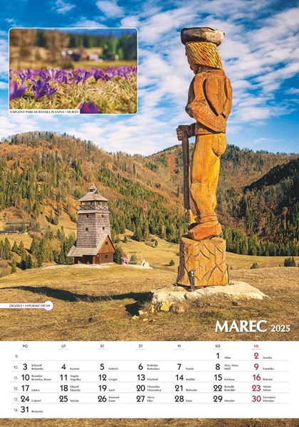 Obrázky: SPOZNÁVAME SLOVENSKO, nástenný kalendár 340x485 mm, Obrázek 4