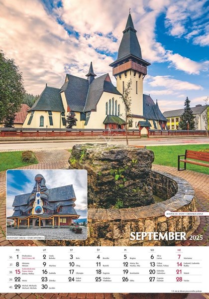 Obrázky: SPOZNÁVAME SLOVENSKO, nástenný kalendár 340x485 mm, Obrázek 10