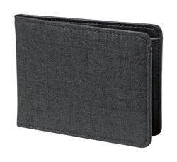 Obrázky: Černá polyesterová peněženka s RFID ochranou