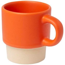 Obrázky: Oranžový matný stohovatelný šálek na espresso 130ml