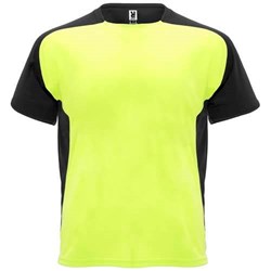 Obrázky: Dětské sport. triko, 140g, fluor.žluto-černé, vel.8