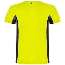 Obrázky: Dětské sportovní triko 140g, fluor. žluté, vel. 4