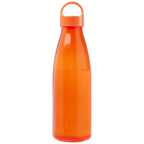 Obrázky: Láhev na vodu z recykl. plastu 800 ml, oranžová, Obrázek 3