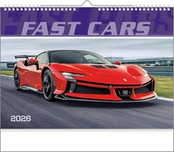 Obrázky: FAST CARS, nástěnný kalendář 485x340 mm