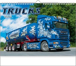Obrázky: TRUCKS, nástěnný kalendář 485x340 mm
