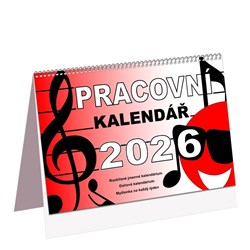 Obrázky: Stolní týdenní bezobrázkový kalendář PRACOVNÍ 2026
