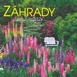 Obrázky: ZÁHRADY, nástenný kalendár 330x330 mm