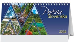 Obrázky: POÉZIA SLOVENSKA, stolový štrnásťdenný kalendár, 297x138 mm