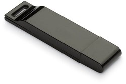 Obrázky: Dataflat plochý černý USB flash disk 64 GB