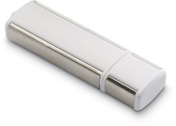 Obrázky: Lineaflash bílo-stříb. USB flash disk,uzávěr 64GB