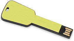Obrázky: Keyflash hliníkový flash disk tvaru klíče 64 GB, sv.zelená