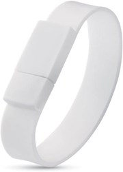Obrázky: Wristflash USB disk bílý náramek 64GB
