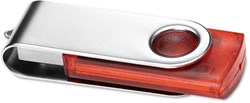 Obrázky: Twister Transtech červeno-stříbrný USB disk 64GB