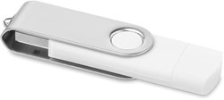 Obrázky: OTG Twister flash disk 64 GB s micro USB, bílý