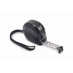 Obrázky: Černý svinovací metr 5m z recyklovaného ABS plastu