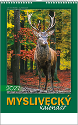 Obrázky: MYSLIVECKÝ KALENDÁŘ, nástěnný kalendář 340x485 mm