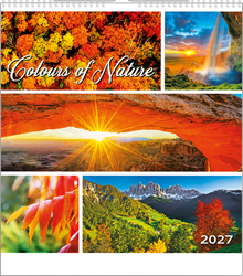 Obrázky: COLOURS OF NATURE, nástěnný kalendář 330x330 mm