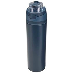 Obrázky: Nerez láhev 800ml, sklop. brčko, námořnická modrá