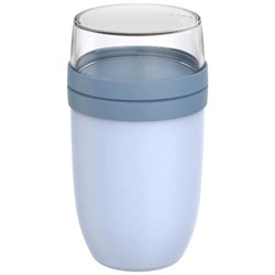 Obrázky: Mepal Ellipse hrnec na jídlo 750+300ml, modrá