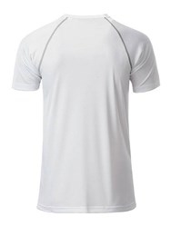 Obrázky: Pánské funkční tričko SPORT 130, bílá/šedá S