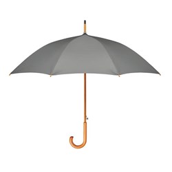 Obrázky: Šedý deštník s dřevěným tělem