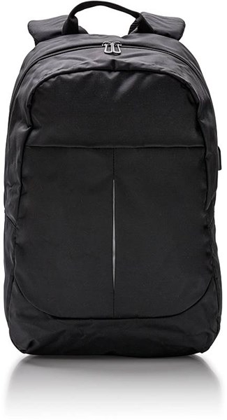 Obrázky: Černý batoh na notebook s USB výstupem, 20 L, Obrázek 2