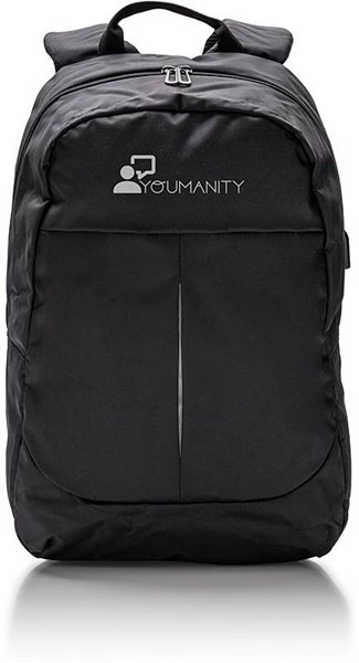 Obrázky: Černý batoh na notebook s USB výstupem, 20 L, Obrázek 8