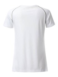 Obrázky: Dámské funkční tričko SPORT 130, bílá/šedá S