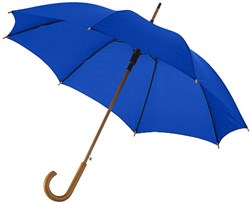 Obrázky: Král. modrý automat. deštník s dřevěnou rukojetí