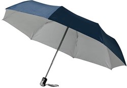 Obrázky: Námořní-stříbrný automatický skládací deštník