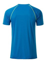 Obrázky: Pánské funkční tričko SPORT 130, sv.modrá/žlutá M