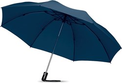 Obrázky: Modrý skládací automatický deštník 23"