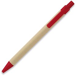 Obrázky: Ekologické kuličkové pero,červeno-přírodní