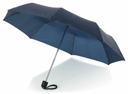 Obrázky: Nám. modrý třídílný skládací deštník mechan.