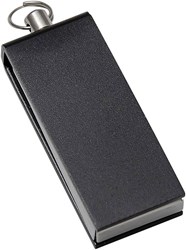 Obrázky: Černý malý hliníkový USB flash disk 2GB