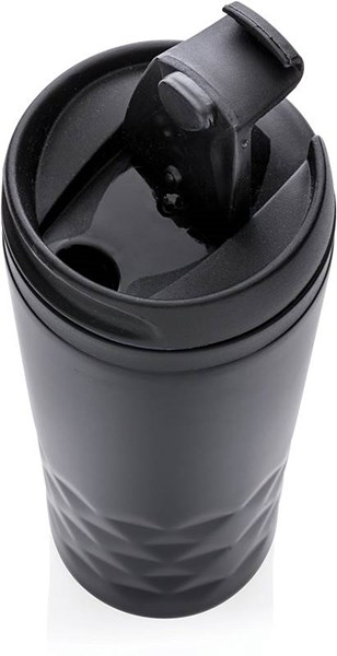 Obrázky: Černý termohrnek 300 ml s geometrickým vzorem, Obrázek 3