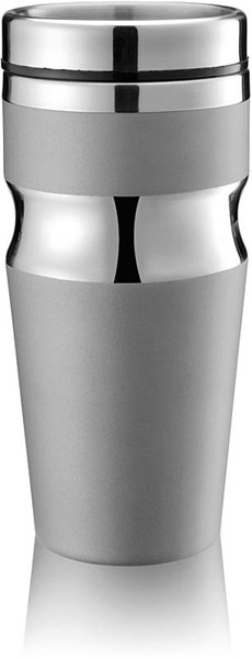 Obrázky: Šedo-stříbrný termohrnek 350 ml s víčkem, Obrázek 2