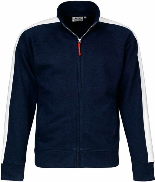 Obrázky: Winner Zip Sweater SLAZENGER tmavě modrý/bílý S, Obrázek 2