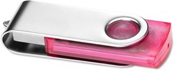 Obrázky: Twister Transtech růžovo-stříbrný USB disk 2GB
