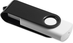 Obrázky: Twister Rotoflash černo-bílý USB flash disk 2GB
