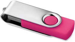 Obrázky: Twister Techmate růžovo-stříbrný USB disk 2GB