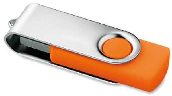 Obrázky: Twister Techmate oranžovo-stříbrný USB disk 2GB, Obrázek 2