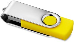 Obrázky: Twister Techmate žluto-stříbrný USB disk 2GB