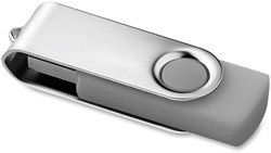 Obrázky: Twister Techmate šedo-stříbrný USB disk 2GB