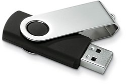Obrázky: Twister Techmate černo-stříbrný USB disk 2GB
