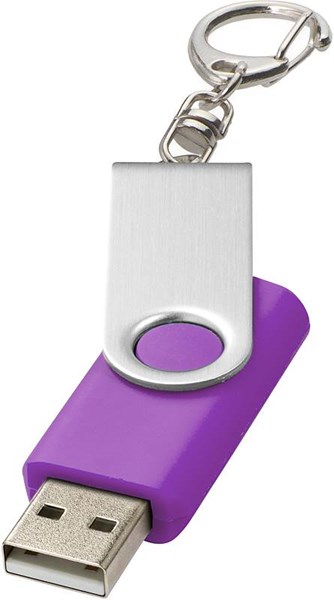 Obrázky: Twister stříb.-fialový USB flash disk,přívěsek,2GB, Obrázek 2