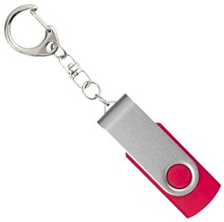 Obrázky: Twister stříbr.-růžový USB flash disk,přívěsek,2GB