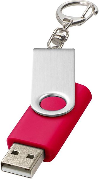 Obrázky: Twister stříbr.-růžový USB flash disk,přívěsek,2GB, Obrázek 2